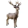 LOBERON Décoration cerf Storm, marron vieilli (68 x 46 x 100cm)