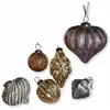 Loberon Lot de 6 décorations de Noël Alva, bleu