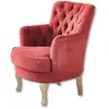 LOBERON Fauteuil Calgary, rouge (70.5 x 64 x 77cm)
