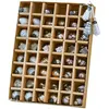 Loberon Lot de 48 décorations de Noël Lyla, gris/cuivre/blanc (2.5cm)