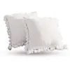 LOBERON Lot de 2 housses de coussins Peniel, crème (40 x 40cm)