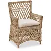 LOBERON Fauteuil Elkiovar, marron (71 x 69 x 96cm)
