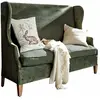LOBERON Canapé Ombra, vert vieilli (60 x 150 x 120cm)