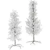 Loberon Lot de 2 sapins décoratifs Grenville, argenté (26cm)