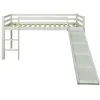 Non communiqué Lit enfant lit mezzanine superposés 90x200 cm blanc