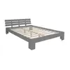 HOMESTYLE4U Lit double lit en bois futon