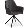 Homestyle4u Chaise de salle à manger oeuf moderne gris