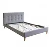 Homestyle4u Lit rembourré avec matelas 120x200 Sommier à lattes