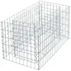 Estexo Jardinière en gabion en métal galvanisé 90 x 50 x 50 cm