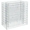 Jardinière en gabion à pierres en métal galvanisé 270 x 50 x 100 cm