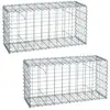 ESTEXO Gabions en pierre 2x 100x50x30 cm mur Écran d´intimité Corbeill...