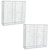 Estexo Lot de 2 gabions avec Spirales et Porte-écarteurs Inclus 100 x 100 x 30 cm