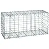 Estexo Gabion à pierres en métal galvanisé 100x50x30 cm