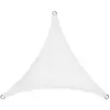 Voile d'ombrage en polyéthylène blanc / 4x4x4m (triangle)