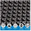 Solar Foil ø 500 cm - Black Pool Solar Tarpaulin Solar Heating Pool Heating Solar Heat Tarpaulin ø 5 Metre Inground Pools, Quick-Up Pools, Steel-Wall