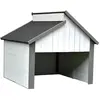 Mucola - Garage en bois Robot tondeur Garages gris/blanc Robot de jard...