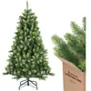 SALCAR Sapin de Noël Artificiel de avec Pointes Rondes réalistes en PE...