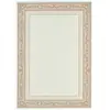 THEKO Tapis tissé avec bordure beige 40x60 cm