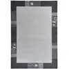 THEKO Tapis gabbeh floral en laine naturelle argent 70x140 cm