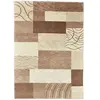 Tapis tufté main en laine vierge - marron 170x240 cm