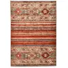 THEKO Tapis tissé à la machine en polypropylène - rouge multi 160x230 cm