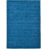 THEKO Tapis salon - tissé main - 100% laine naturelle - bleu 040x060 cm