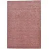 THEKO Tapis salon - tissé main - 100% laine - bois de rose 040x060 cm