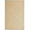 THEKO Tapis fin tissé machine en laine et viscose Or 60x100 cm
