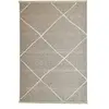 THEKO Tapis fin tissé machine en laine et viscose Rouge 60x100 cm