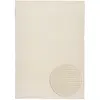 THEKO Tapis tissé à la main en laine naturelle beige 60x90