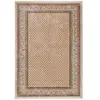THEKO Tapis à bordure classique en polyester beige multicolore 40x60 cm
