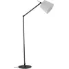 Lucande lampe sur pied Caelia, noir, textile, ajustable