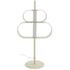 Lucande lampe de table LED Audrina, beige, métal, intensité variable