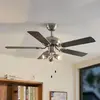Lindby Ventilateur de plafond avec lumière Anariki, silencieux, argent...