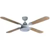 Lindby Ventilateur de plafond LED Tedric, blanc, silencieux, Ø 133 cm