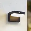 Lindby, applique murale solaire à LED Eleazar, noire, détecteur de mouvement, à
