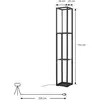 Lindby lampadaire LED Birta, sur pied, étagère, hauteur 155 cm