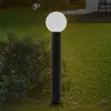 Lindby, borne lumineuse Dangan, blanc, hauteur 90 cm, verre, métal