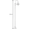 Lindby luminaire d'extérieur Daphne, 220 cm, blanc, métal, E27