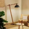 Envostar Stort lampadaire avec barres de bois