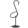 Lindby lampe de table LED Pajaro, 49cm, noir, aluminium, flamant rose