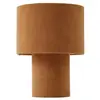 Lindby lampe à poser Jone, marron clair, textile, hauteur 30 cm, E27