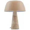 Lindby lampe à poser Magritt, beige, métal, pierre, 41 cm
