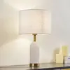 Lindby - Lampe à poser 'Alabaster' en textile pour salon & salle à manger