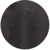 Tapis uni antidérapant lavable anthracite, 160 cm ronde - relax