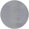 Tapis fausse fourrure poil court, gris, 200 cm rond