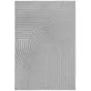 Tapis salon style moderne brillant, gris, 80 x 150 cm