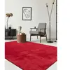 THE CARPET Tapis uni antidérapant lavable rouge, 160 x 220 cm - relax