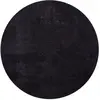 THE CARPET Tapis uni antidérapant lavable noir, 160 x 160 cm ronde - relax