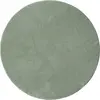 THE CARPET Tapis uni antidérapant lavable vert, 200 x 200 cm ronde - relax